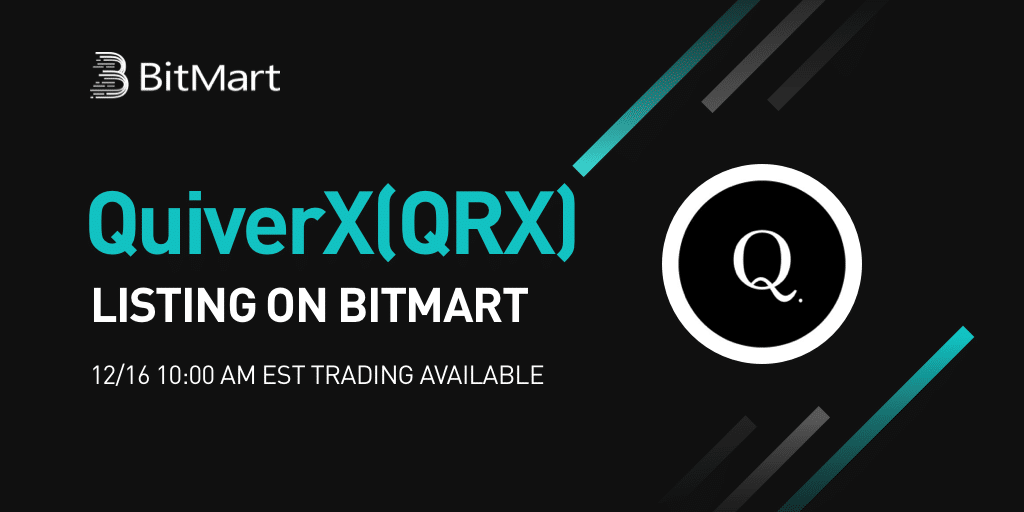QuiverX, the Utility Token for a Revolutionary Decentralized Crowdfunding Platform, to List on BitMart