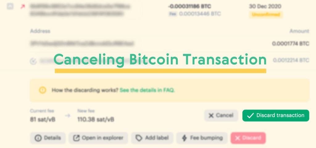 Can You Cancel or Reverse Bitcoin Transaction?