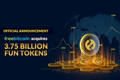 FreeBitco.in Purchases 3.75B FUN Tokens to Promote Blockchain Gaming