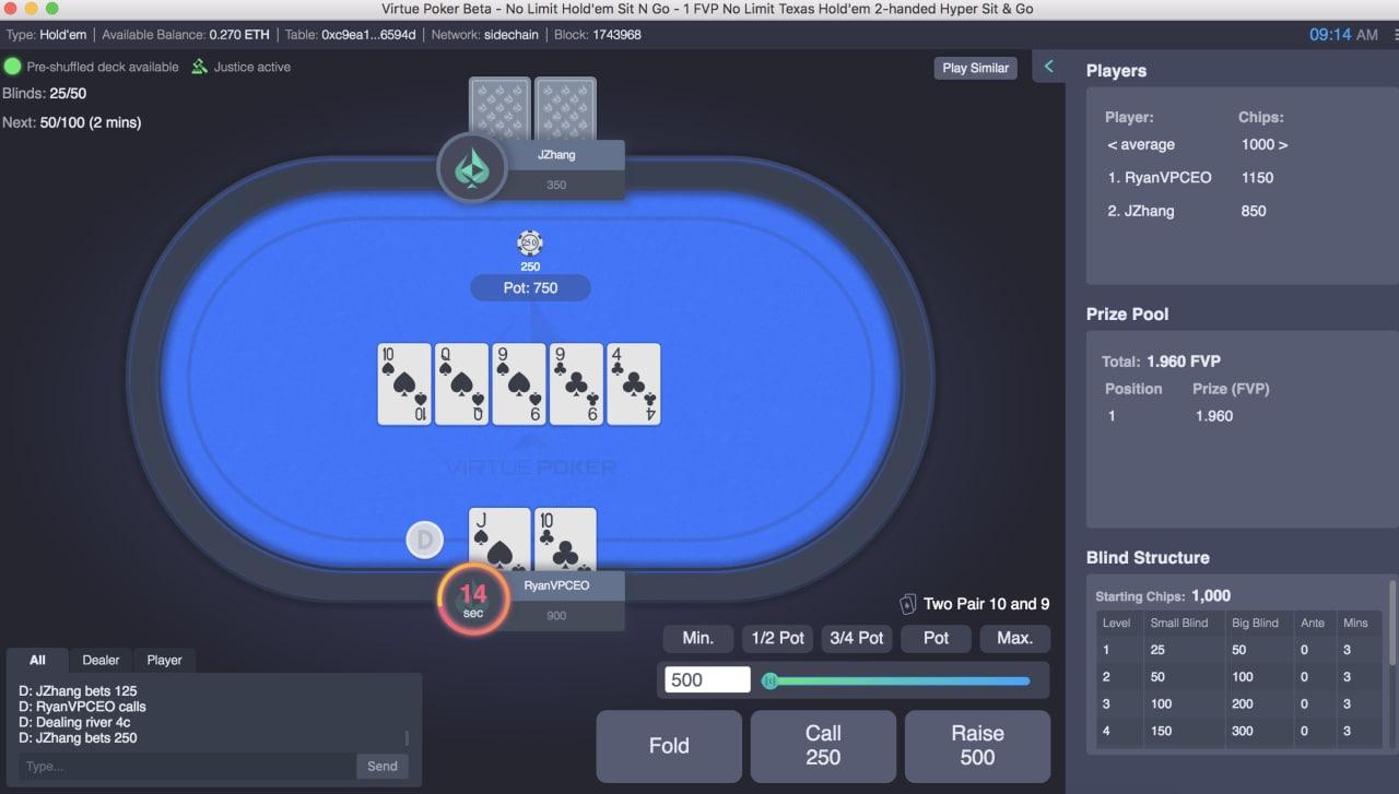 Consensys-Backed Virtue Poker Raises $5 Million Strategic Round