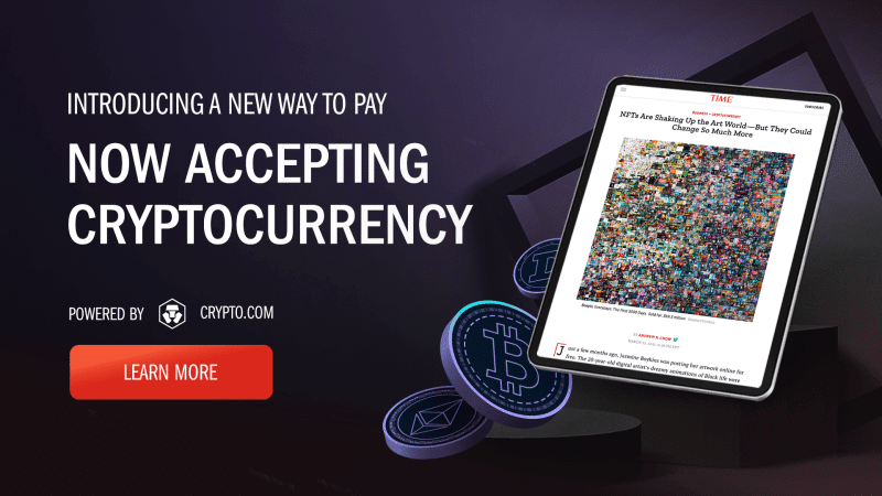 TIME Partners with Crypto.com to Offer Cryptocurrency as a Form of Payment for Digital Subscriptions