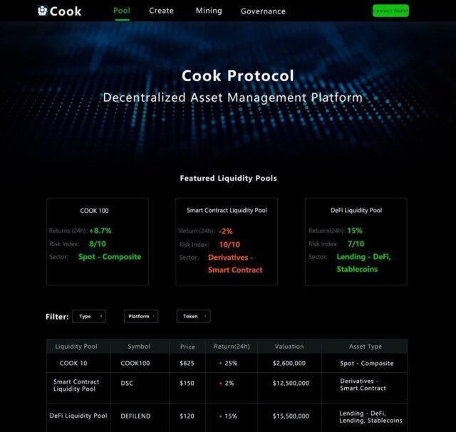 Cook Finance Announces Launch of Testnet Version for Community Feedback