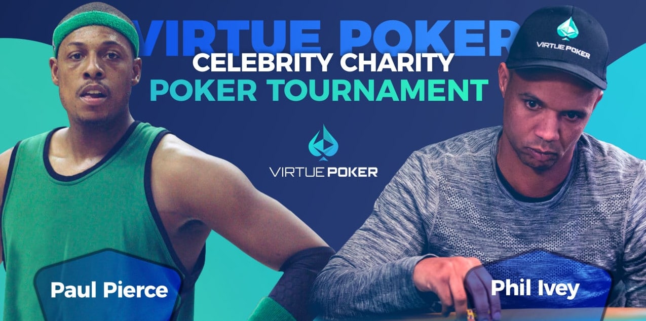 NBA Hall of Famer Paul Pierce to Play Against Phil Ivey and Joe Lubin in a Charity Poker Tournament Hosted by Virtue Poker