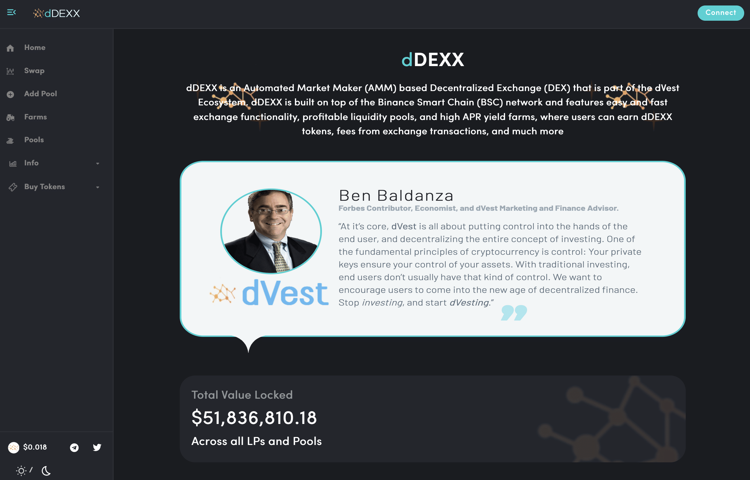 CPI and dVest Announce the Launch of dDEXX - An Automated Market Maker based DEX on the Binance Smart Chain (BSC) Network