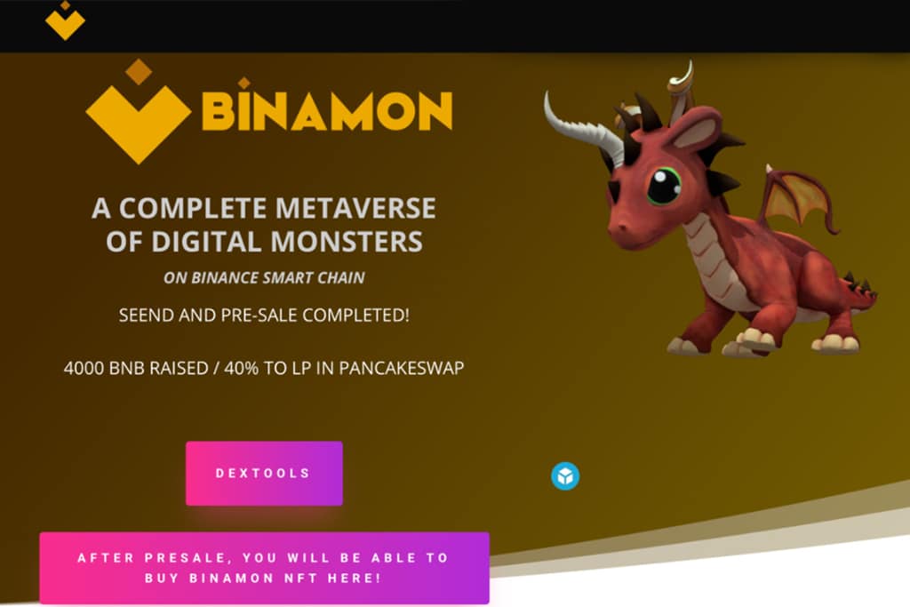 Binamon’s Monster Metaverse Tops ERC-721 Transactions on Binance Smart Chain