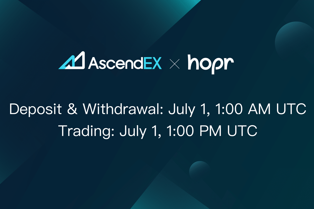 AscendEX Lists HOPR Token