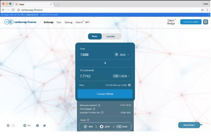 Cardaswap.finance Sets Its Target To Be Uniswap Of The Cardano Blockchain