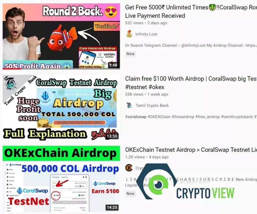 Sin of Being Too Hot, Trending CoralSwap Defi Project Being Imposted by SCAMs