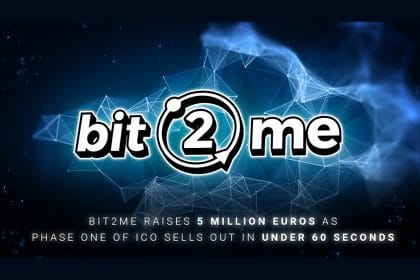 Bit2Me Raises 5 Million Euros as Phase One of ICO Sells Out in Under 60 Seconds