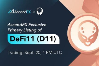 DeFi11 Lists on AscendEX