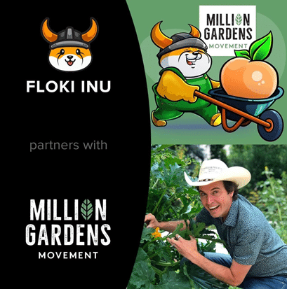 Floki Inu Raises $1.4M in 35 Minutes in Donation Drive for Million Gardens Movement