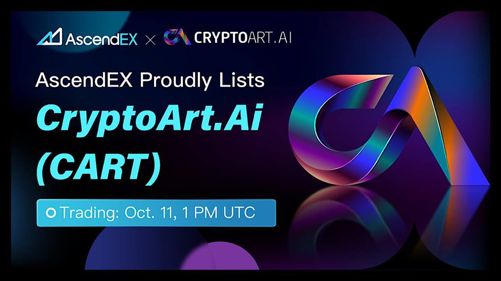 CryptoArt Lists on AscendEX