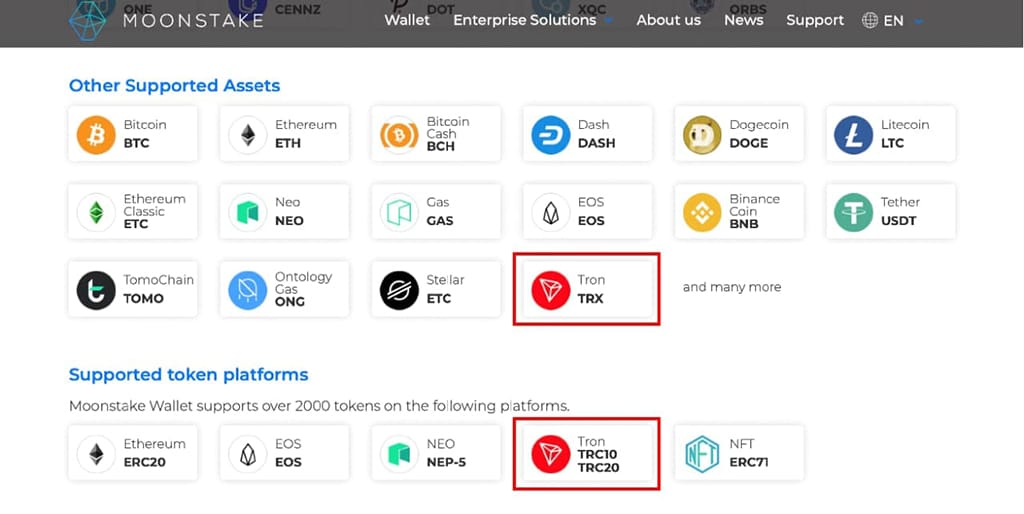 Moonstake Wallet Now Supports Staking of TRON (TRX)