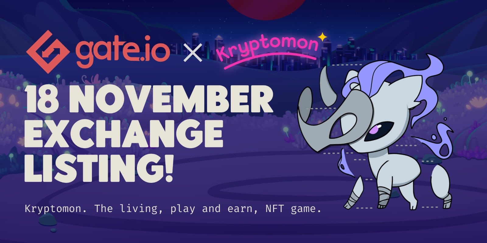 Kryptomon to List Its KMON Token on Gate.io in Partnership with Its First Tier-1 CEX