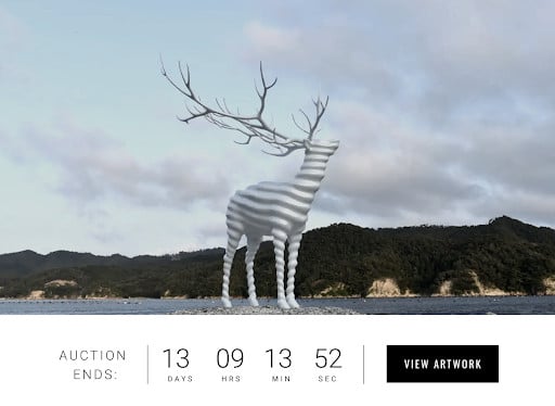 Kohei Nawa's Public Art White Deer (Oshika) Original Data Converted to NFT and Aiming to Donate the Public Art to Ishinomaki-City