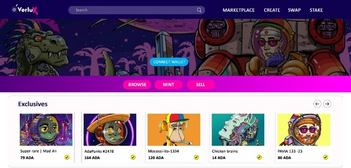 Cardano NFT Marketplace Verlux Releases the First UI Demo of Their Platform