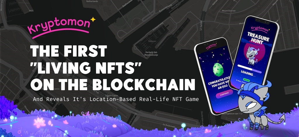 Kryptomon Launched the First “Living NFTs” on the Blockchain and Reveals Its Location-Based Real-Life NFT Game