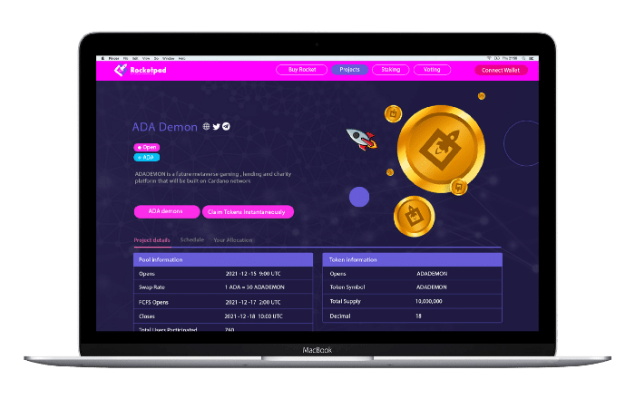 Cardano-Based Rocketpad Releases the First Glance of Its IDO Launchpad as the Seed Sale Is About to Reach Its Soft Cap