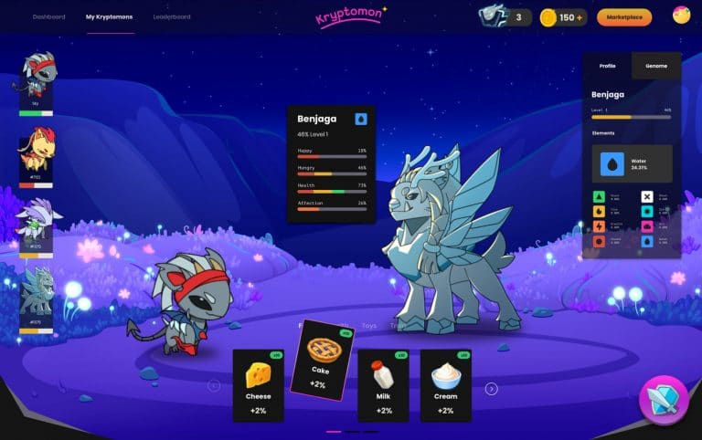 Kryptomon Launches Stage 1 of Its Play-and-earn Living NFT Game
