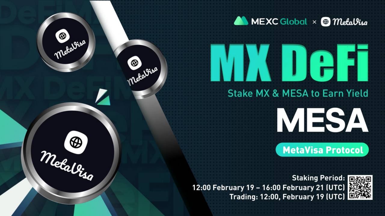 MetaVisa MESA Token Gets Listed on MEXC Global and has Staking Events on MX DeFi