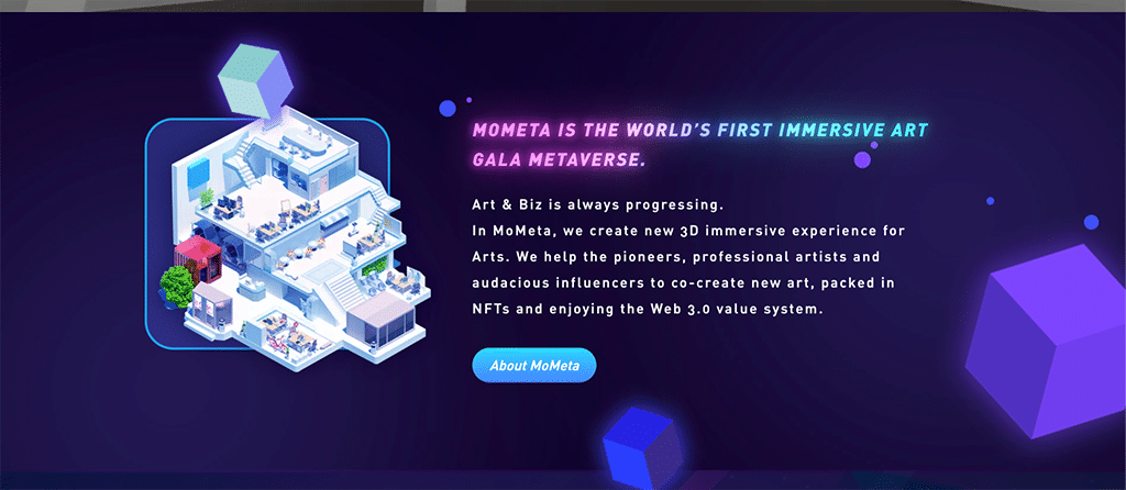 MoMeta Will Be the First VR Metaverse to Change the NFT Markets