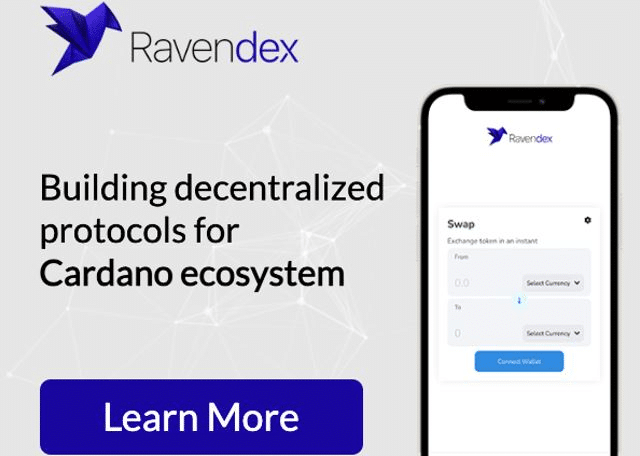 Ravendex Launches a Non-Custodial Cardano Native Token Staking Platform
