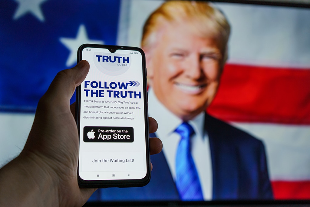 Former US President Donald Trump’s Truth Social Media App Goes Live Today