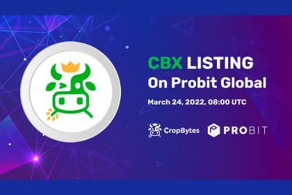 CBX to Be Listed on ProBit as CropBytes Continues to Gain Momentum in 2022