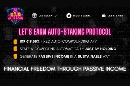 Let’s Earn Announces First Long-Term Auto-Compounding and Auto-staking Protocol with $LETSEARN Token