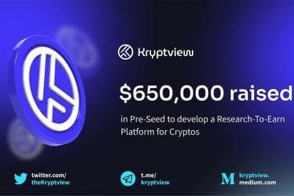 Kryptview Raises $650,000 in Pre-Seed to Develop a Community-Driven Crypto Research Platform