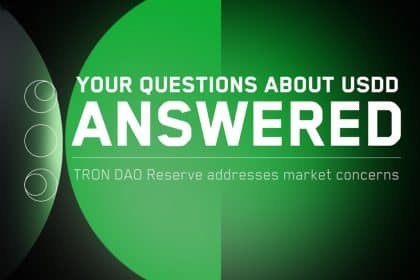 TRON DAO Reserve Addresses Questions Regarding USDD Stablecoin