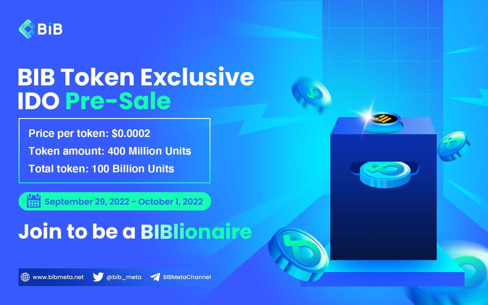 BIB Token IDO: The New Coin Will Promise 100x More Profit 2 image2 1