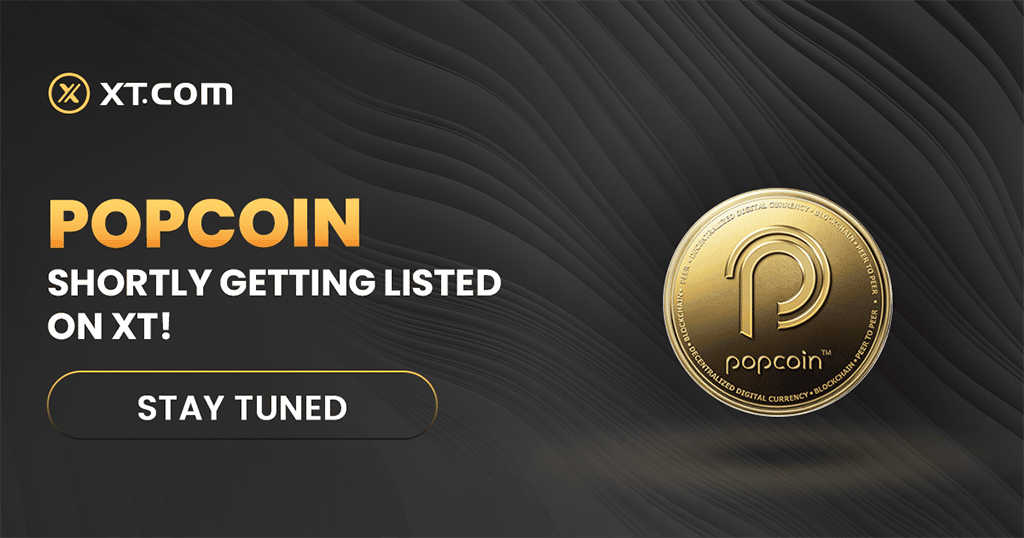 POPCOIN Gets Listed on XT.COM with Tether Trading Pair