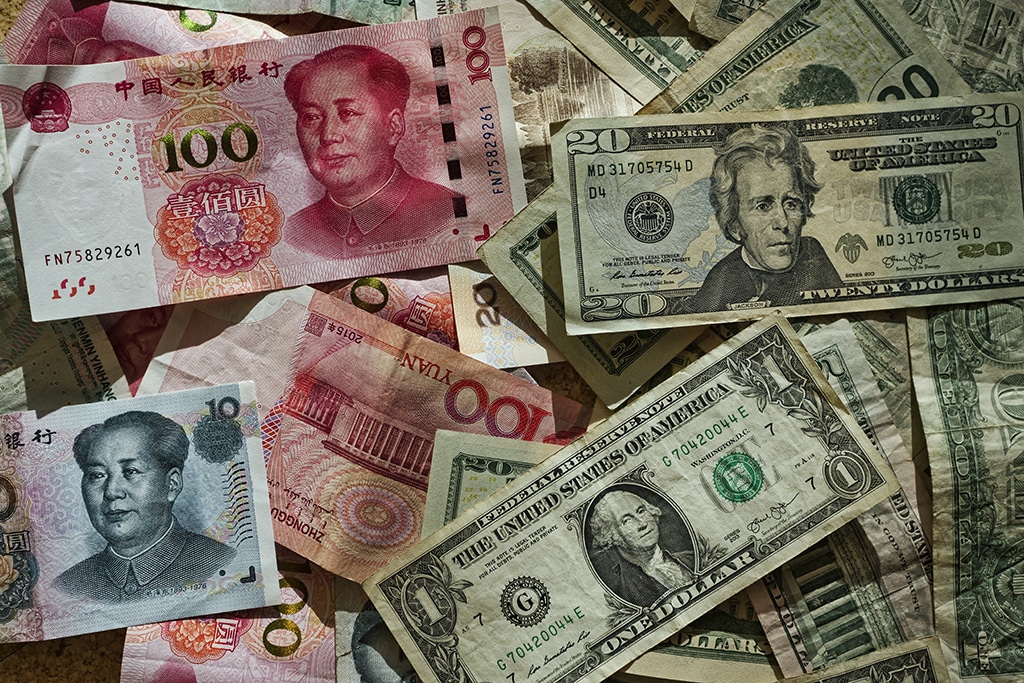 China’s Renminbi Falls Most against USD Since 2008, China Eases Support for Currency