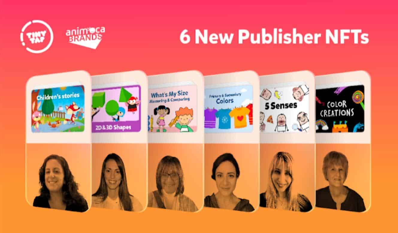 Animoca Brands and TinyTap to disrupt education with auction of second set of Publisher NFTs starting 15 December 2022