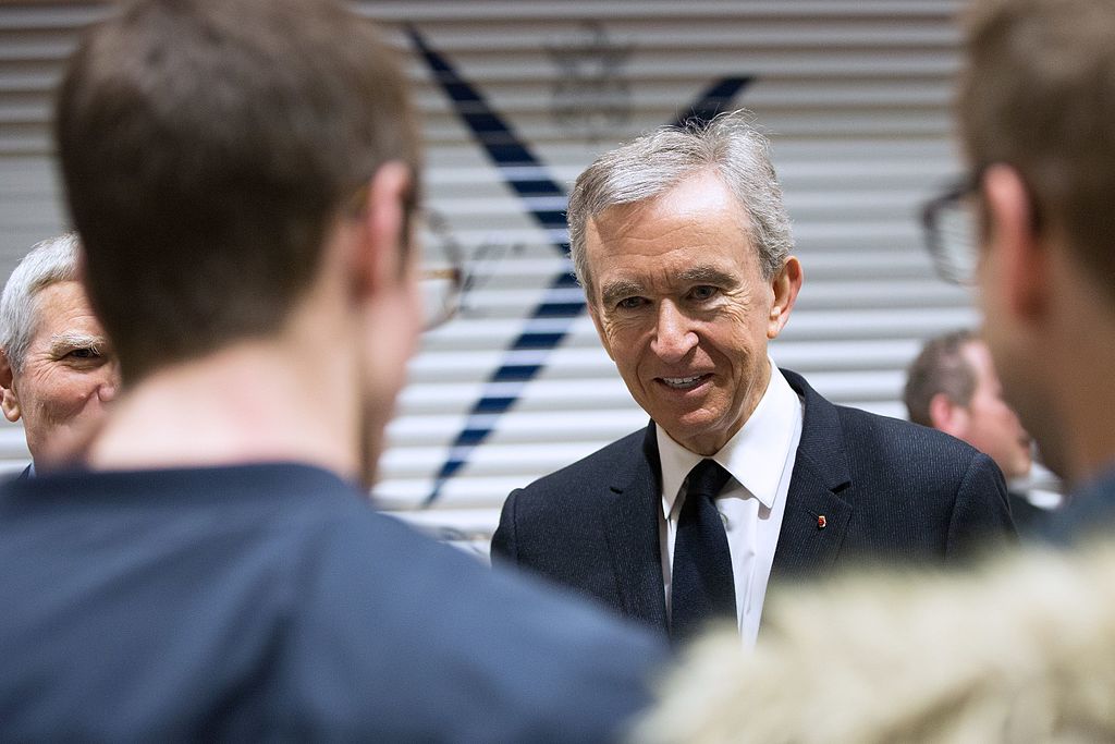 LVMH founder Bernard Arnault declared the world's richest man