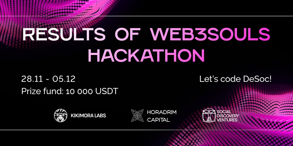 The Hackathon on DeSoc and SBT from the Web3Souls Community Has Ended