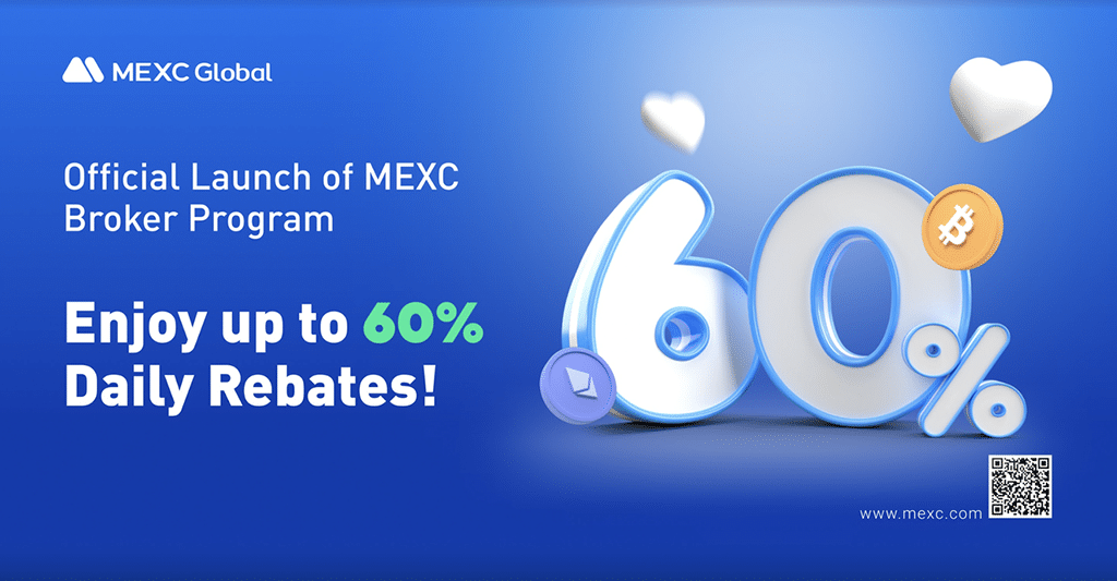 MEXC Launches the Broker Program with up to 60% Daily Rebate