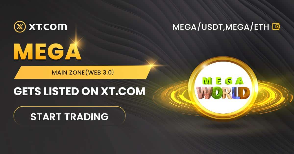 XT.COM Lists MEGA in Its Main and Web3.0 Zones
