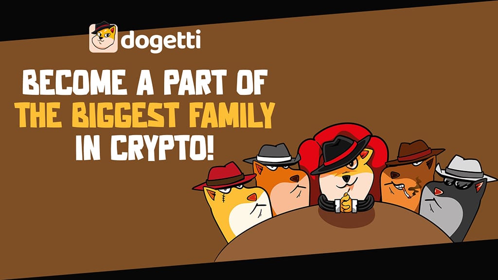 Top three NFT projects related to cryptos: ApeCoin, Axie Infinity and Dogetti