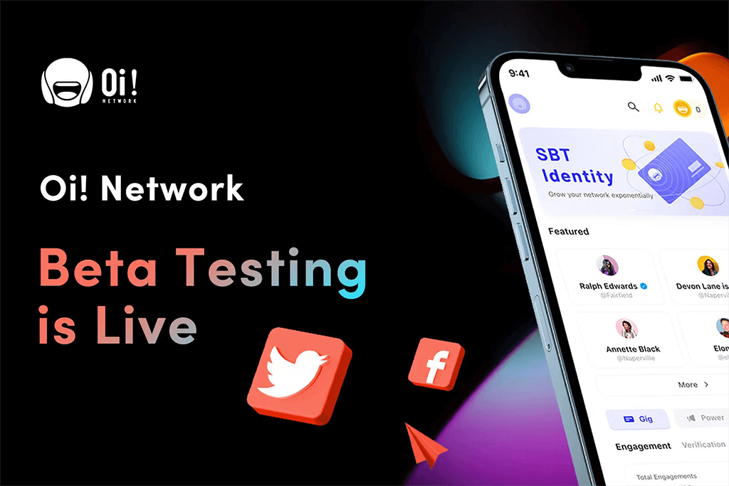 Oi! Network Launches Beta Version of Web3 ‘X to Earn’ Aggregator App, Making Crypto Earnings Accessible to All