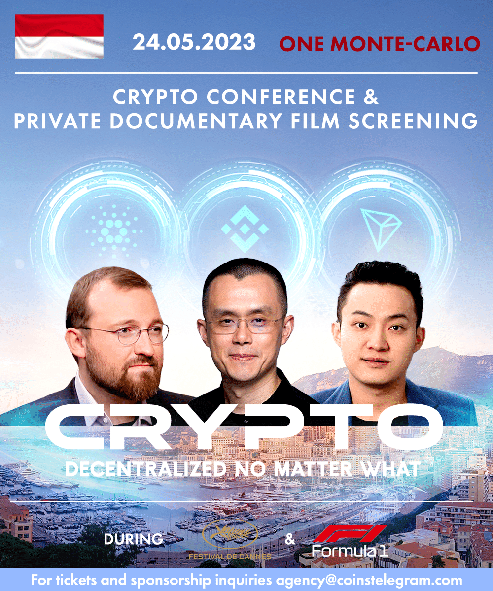 Bitcoin - Decentralized no Matter What Monaco Event! VIP Documentary Screening & Crypto Conference 24th of May