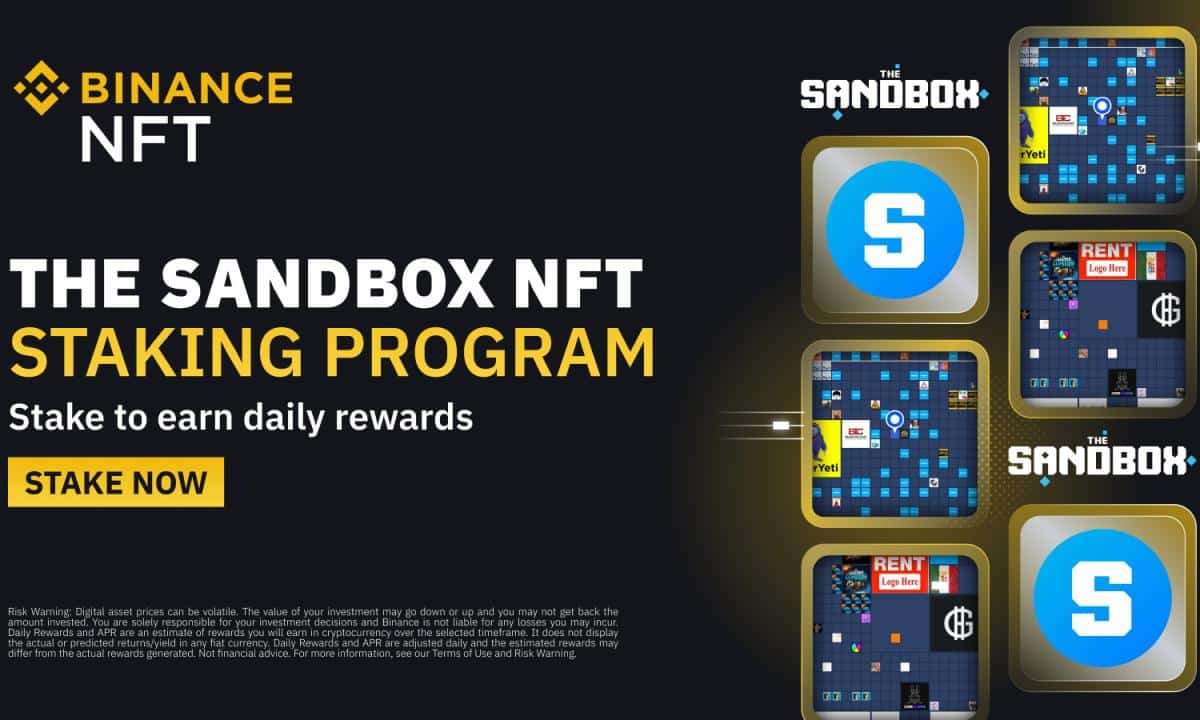 Binance NFT Introduces The Sandbox NFT Staking Program to Engage the Sandbox (SAND) Community
