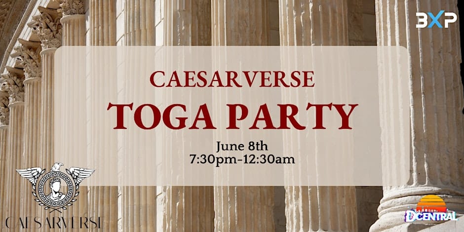 CaesarVerse.io Presents Toga Party at 3XP Gaming Convention in Los Angeles