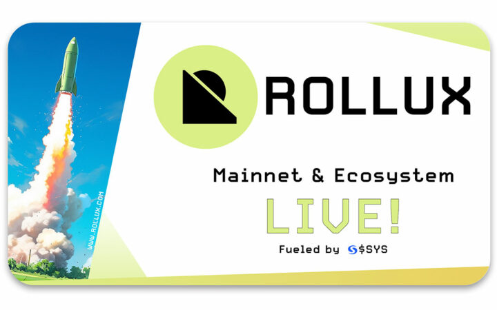SYS Labs Launches Rollux, Ethereum-based Layer-2 Network