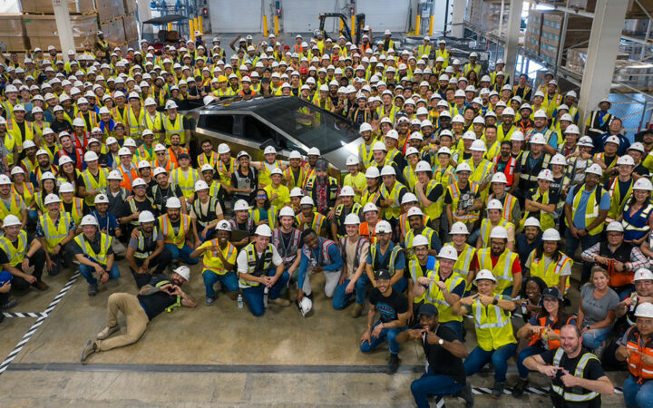 Tesla Builds First Cybertruck after Years of Delay, Schedules Mass Production for End of 2023