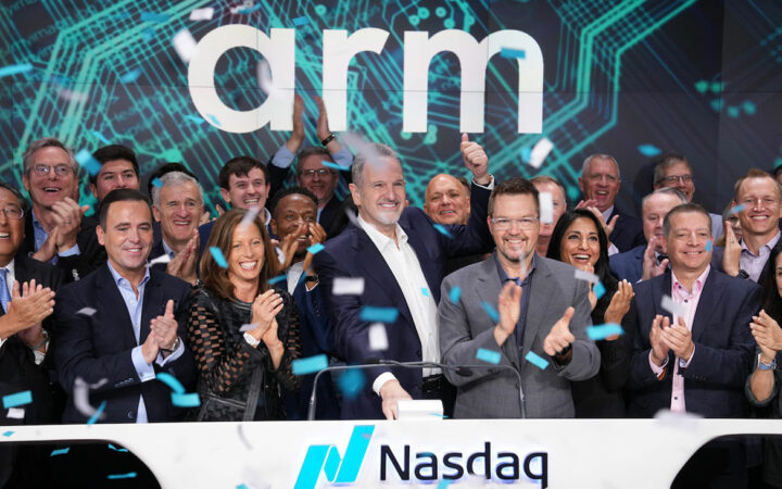 Arm Shares Rise 25% in IPO Debut on Nasdaq at Initial Price of $56