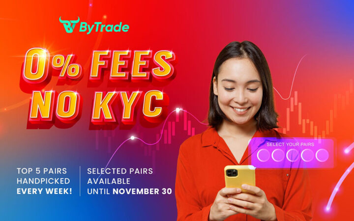 ByTrade Introduces 0% Fees on Five Exciting Crypto Trading Pairs