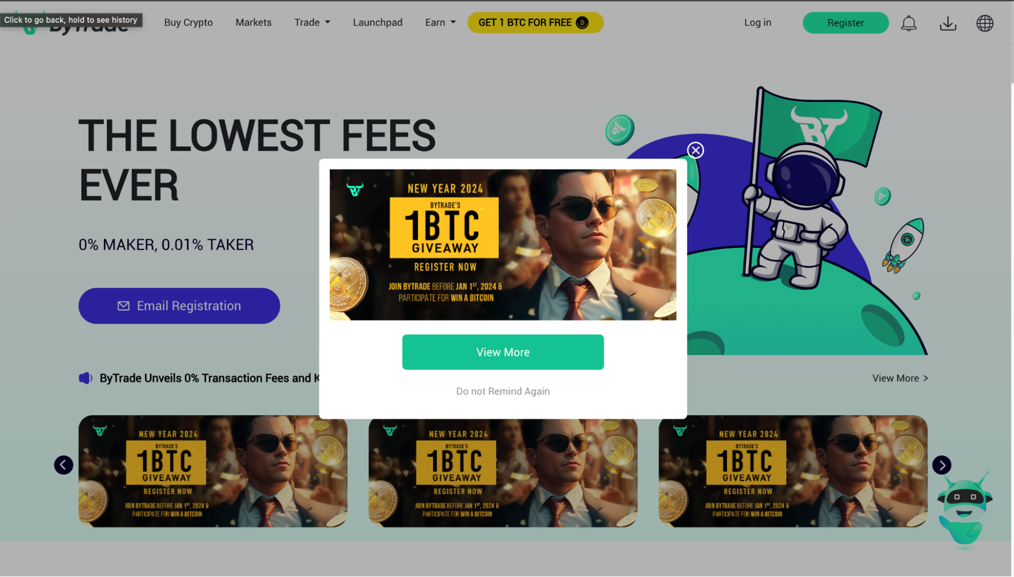 Bytrade Is Giving Away 1BTC Among All the New Verified Users