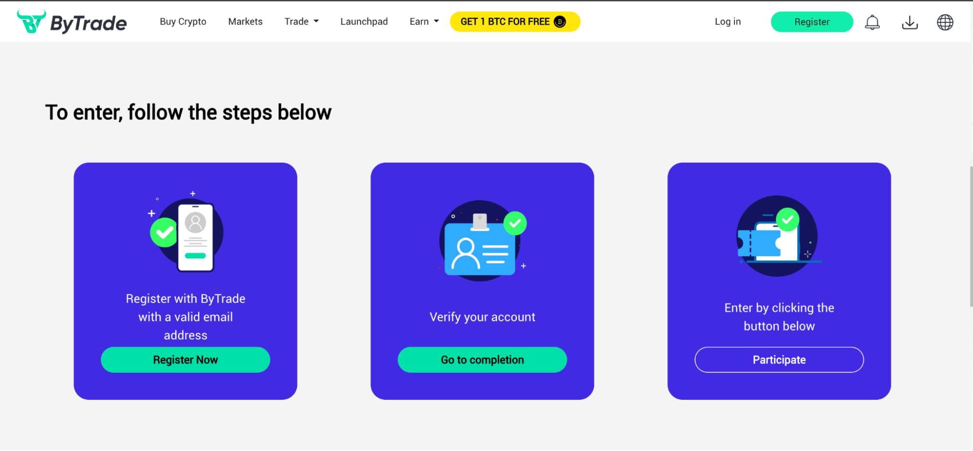 Bytrade Is Giving Away 1BTC Among All the New Verified Users